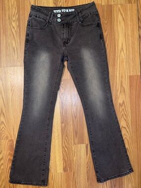 V.I.P. | Faded Flare Jeans | Brown Denim | Size 9/29